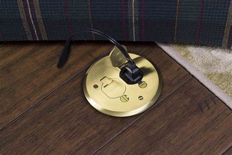 poke through floor outlet